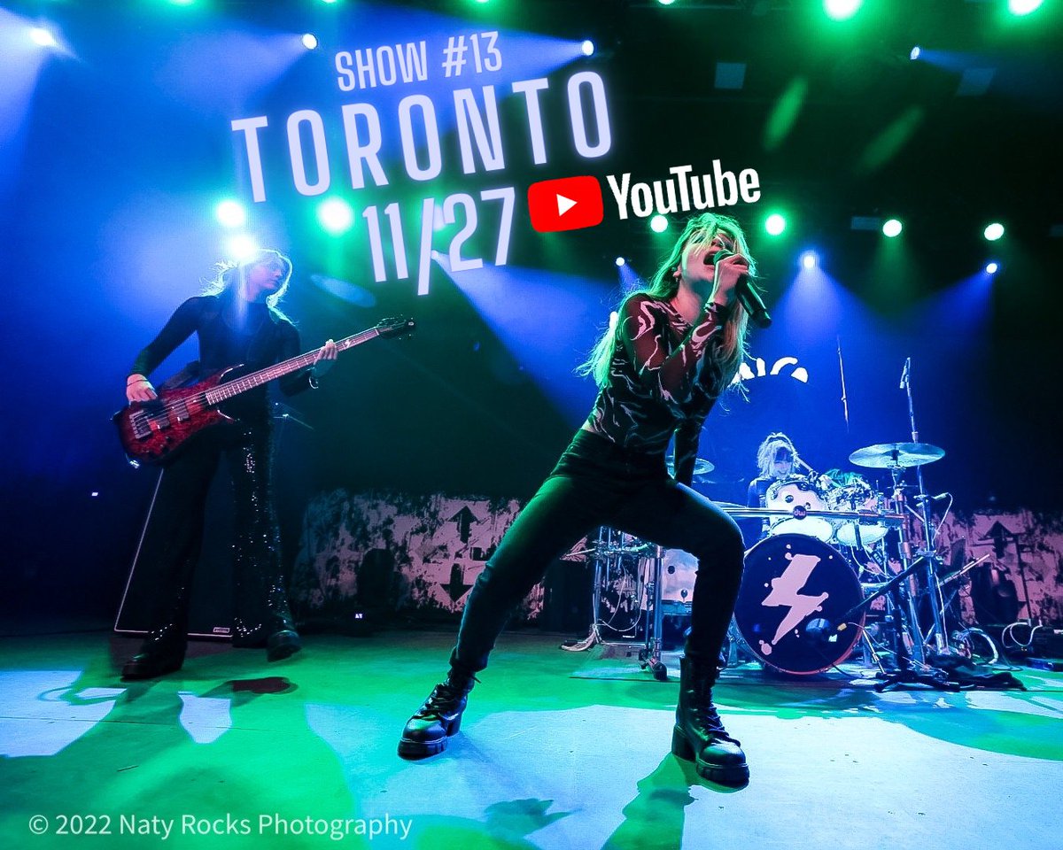 TheWarningAust's tweet photo. Watch @TheWarningBand2's full set from show #13 on the #ExplosionsTour in Toronto, Canada
βhttps://t.co/IdKmrvFo8Cβ
#TheWarning #TheWarningBand #ExplosionsTour #ThreeDaysGrace #TheStandstills #DanyVillarreal #PauVillarreal #AleVillarreal #WomenThatRock #RockMusic #Monterrey https://t.co/Ic8R4rvFqA