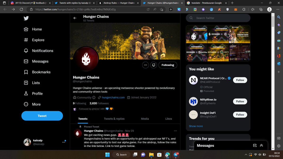 kaisalp's tweet photo. @hungerchains the game is good and very textured when shooting is very real, there is still a lot that needs to be fixed such as the jump, peek, lean features. that's all my input #Hungerchains #P2E #PlayToEarn #Airdrops #FPS
@flyn88
@bcsolomon
@chimochi88 https://t.co/w6JOFSKyQJ