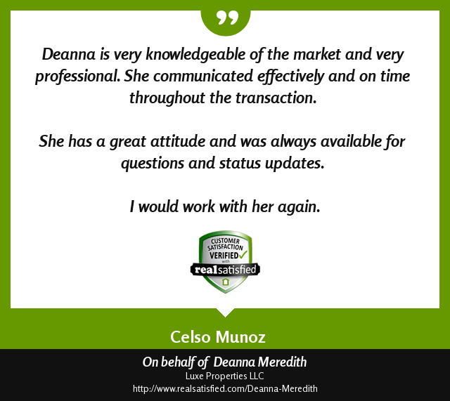 deannameredith's tweet photo. Truly satisfied clients leave me #elated. https://t.co/8m3sAfpDdA via @realsatisfied https://t.co/wsA97v90dA
