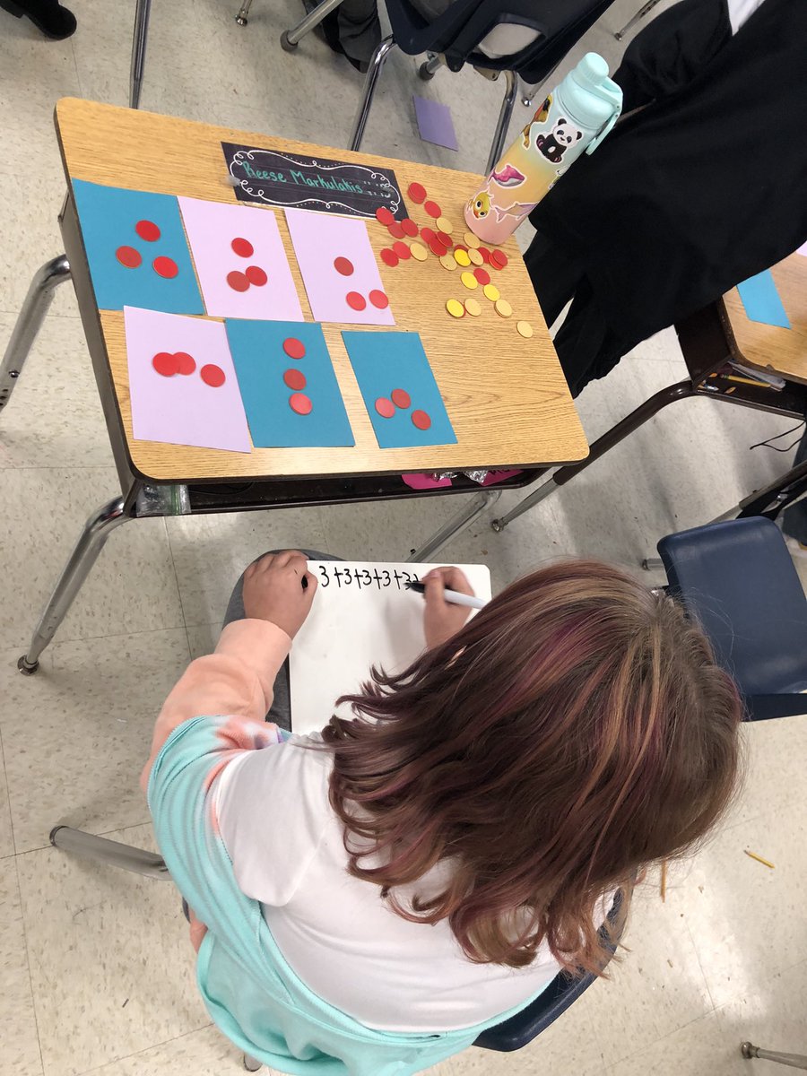 Mrs_Hill1030's tweet photo. Today we explored multiplication by identifying the number of groups and how many were in each group. These mathematicians were hard at work! #WeAreDES #ItsAKnightThing @ZumDardenne https://t.co/mVMEtDt081