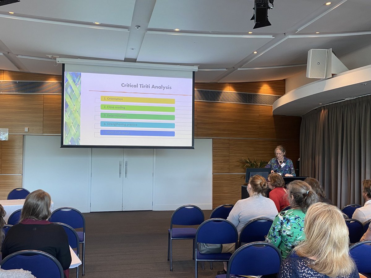 Critical Tiriti Analysis - starts with relationships, and ends with the Māori final word. So simple, yet so radical? Thank you ⁦<a href="/heather_came/">Dr Heather Came</a>⁩ and ⁦@indigpolitics⁩ - loved your talk  #nzaia