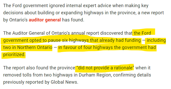 underbite's tweet photo. @gator_gum THIS. We know what #CorruptCPC #DougFord's priorities were. 
“We found that the government made a number of changes on highway priorities, without reviewing all the relevant facts from their experts,”

#ElectionsHaveConsequences
#StopVotingForAssholes https://t.co/nXgWme0Ri3