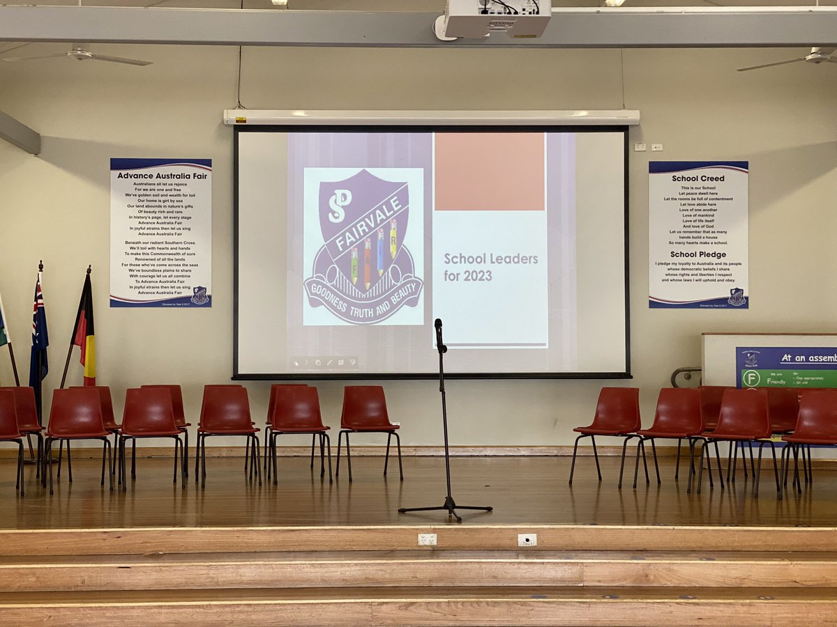 Today we listened to the candidates hoping for a school leadership position in 2023. All spoke confidently, to a hall full of their teachers peers and parents. Congratulations, I am so proud of everyone. Good luck to all candidates.  <a href="/fairvaleps/">FairvalePS</a> <a href="/AnthonyPitt4/">A R Pitt</a>