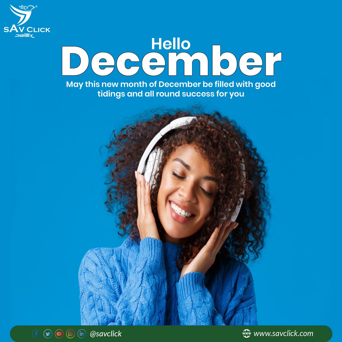 savCLICK's tweet photo. *HAPPY NEW MONTH OF DECEMBER*  🎄🎄🎄

May this new month of December be filled with good tidings 🌟✨ and all round success for you and your family.🌲

 *welcome to December
#savclick #digitex #december #newmonth https://t.co/2otsJSukqd
