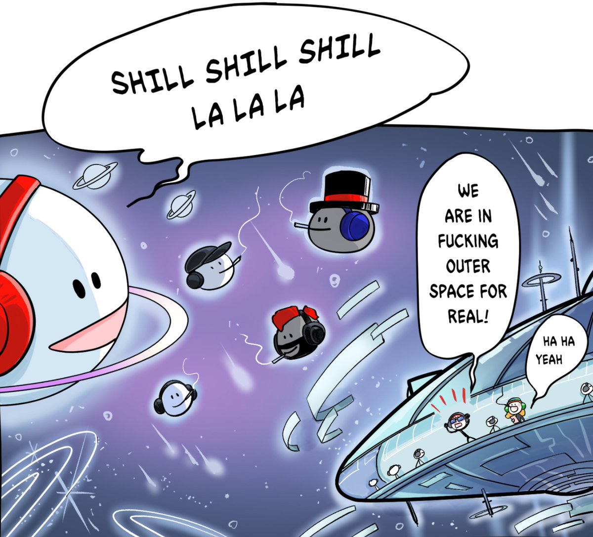 themeshxyz's tweet photo. At The Mesh, we envision a future where #mfers can shill their NFTs in outer space. https://t.co/L9dtbhi5HZ