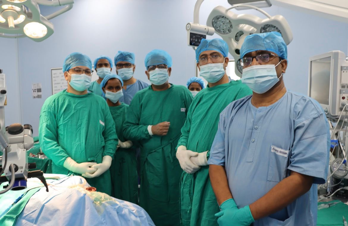 deoghar_aiims's tweet photo. πImportant mile stone in History of #AIIMSDeoghar
π¨ββοΈFirst #Surgery done by Dept of #ENT, then #DeptGenSurgery under #DeptAnaesthesiology
#1Case operated by Prof. @drsaurabh68 our ED
We thankπ
Hon. PM Shri. @narendramodi ji & @mansukhmandviya ji for the goal
#HealthForAll https://t.co/46dJTETmJN