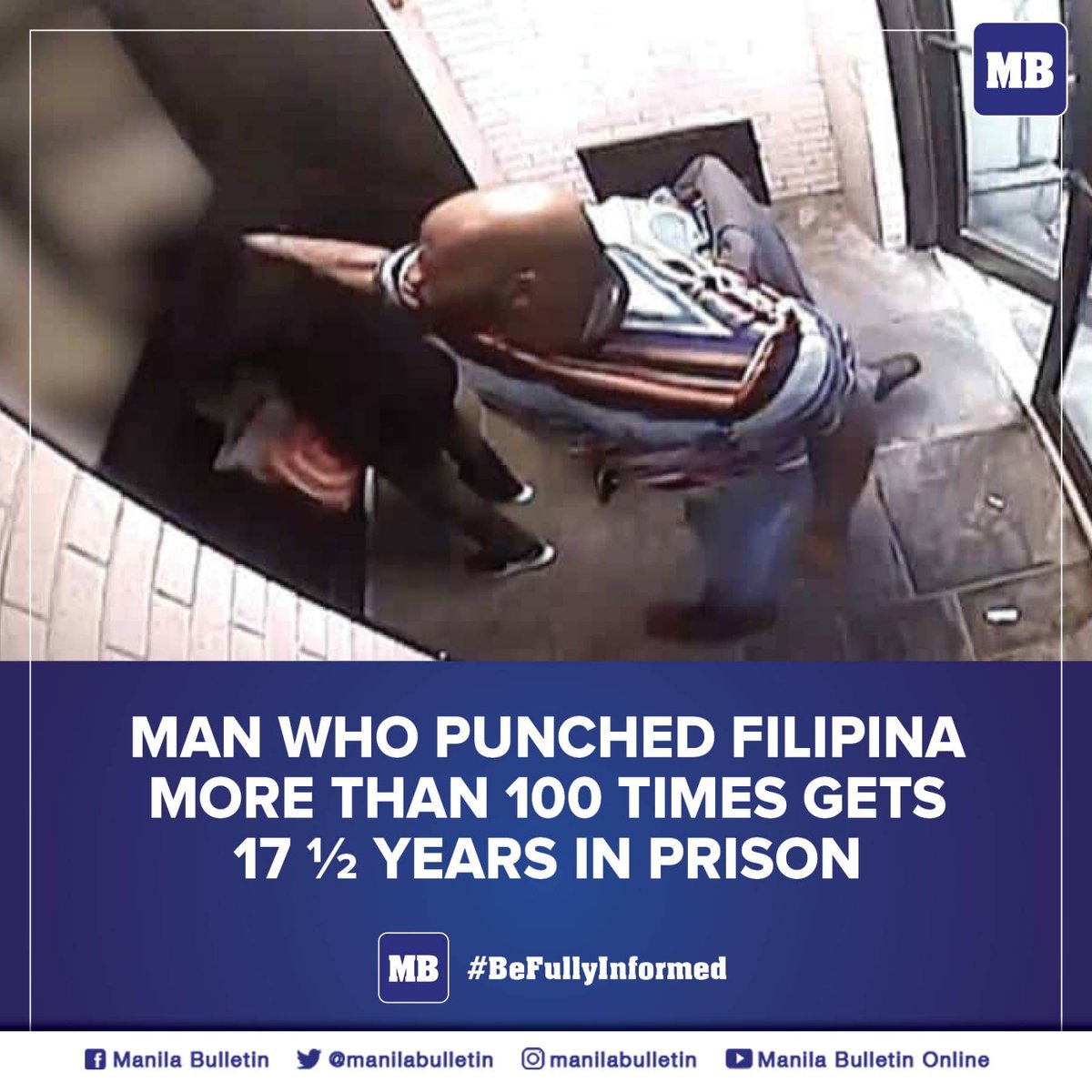 manilabulletin's tweet photo. A man who punched a 67-year-old Filipino woman more than 100 times last March was sentenced to more than 17 years in state prison on Tuesday, Nov. 29.

READ: https://t.co/zdi5T5ByL7 https://t.co/In3S0nhF3K
