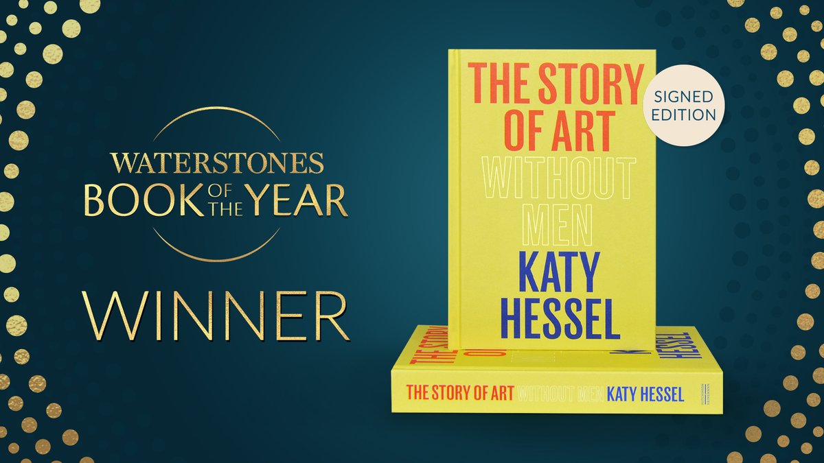 Waterstones (@waterstones) on Twitter photo It is our great pleasure to reveal The Story of Art Without Men as Waterstones #BookOfTheYear 2022 ๐ฅณ
Turning the limelight on often overlooked creative women, our booksellers were blown away by <a href="/KatyHessel/">Katy Hessel</a>'s exciting revisionist history of art: bit.ly/3UkBr03 It is our great pleasure to reveal The Story of Art Without Men as Waterstones #BookOfTheYear 2022 ๐ฅณ
Turning the limelight on often overlooked creative women, our booksellers were blown away by <a href="/KatyHessel/">Katy Hessel</a>'s exciting revisionist history of art: bit.ly/3UkBr03