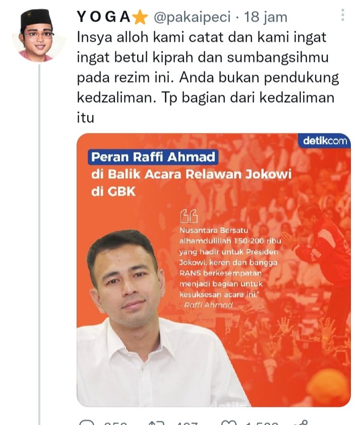 Ngancam orang seperti ini ada di teladan agama yang mana ya?