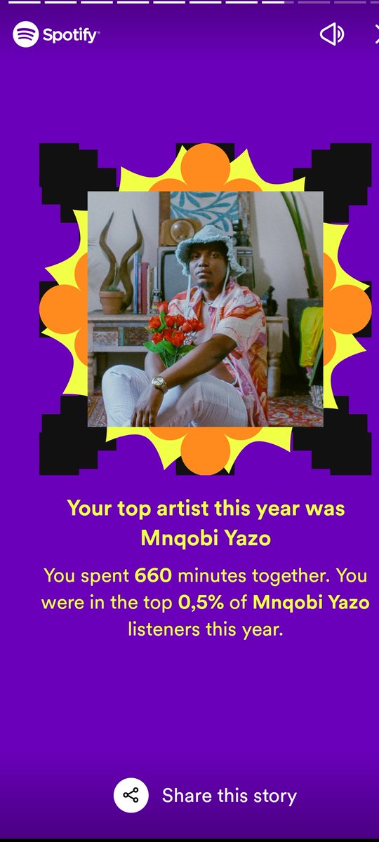Proudislee's tweet photo. My Top artist🤩😍 @MnqobiYazoSA #SpotifyWrapped https://t.co/dwl4X8P6nf