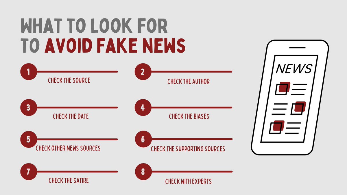 erin_lang09's tweet photo. According to our textbook, fake news is false or misleading information that is presented as truthful. As communication students, we should always aim for the truth! Here are some ways to avoid fake news! #wucom326 https://t.co/DHmghXb2Z5