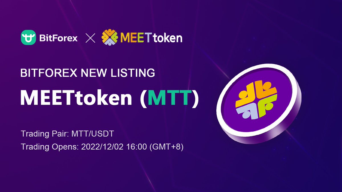 bitforexcom's tweet photo. 🌟New Listing🌟

🎉We're delighted to announce the listing of @MeetToken_MTT on BitForex!

⏰Time: 2022/12/02 16:00 (GMT+8)
👉Join BitForex: https://t.co/QNH8yaVmmY

Happy trading!

🔗More details: https://t.co/sKKD0s9qku
#BitForex #cryptotrading https://t.co/VVKhBLT8q9