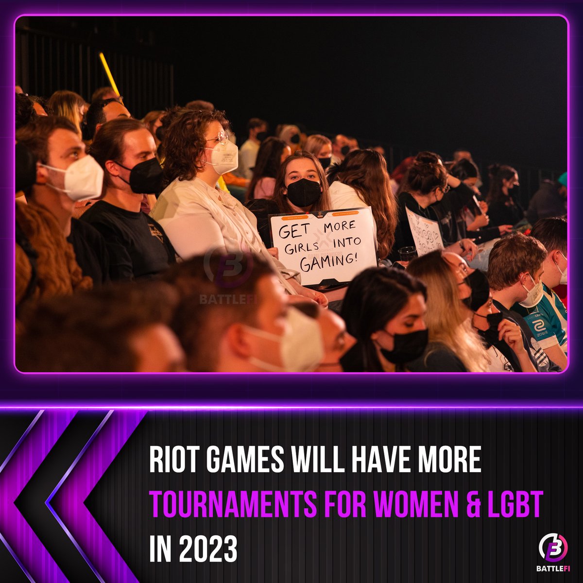 BattleFi_io's tweet photo. 🔥 #Riot Games plans to build a tournament chain system for women and the #LGBT community for the #Valorant game in 2023. The game #LeagueOfLegends was also mentioned, but Riot stated that more time is needed to consider and come up with the most feasible implementation options. https://t.co/a6TcJXsn9Z
