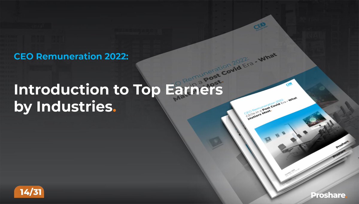 proshare's tweet photo. #CEORemuneration 2022: Introduction to Top Earners by Industries
https://t.co/uUGXzt8juJ
#AskProshare
#CEORemunerationReport https://t.co/hbnToMi5x7