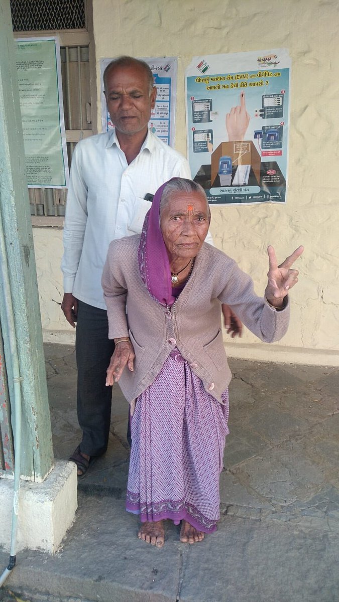 96-Lathi
Voting By Senior Citizens