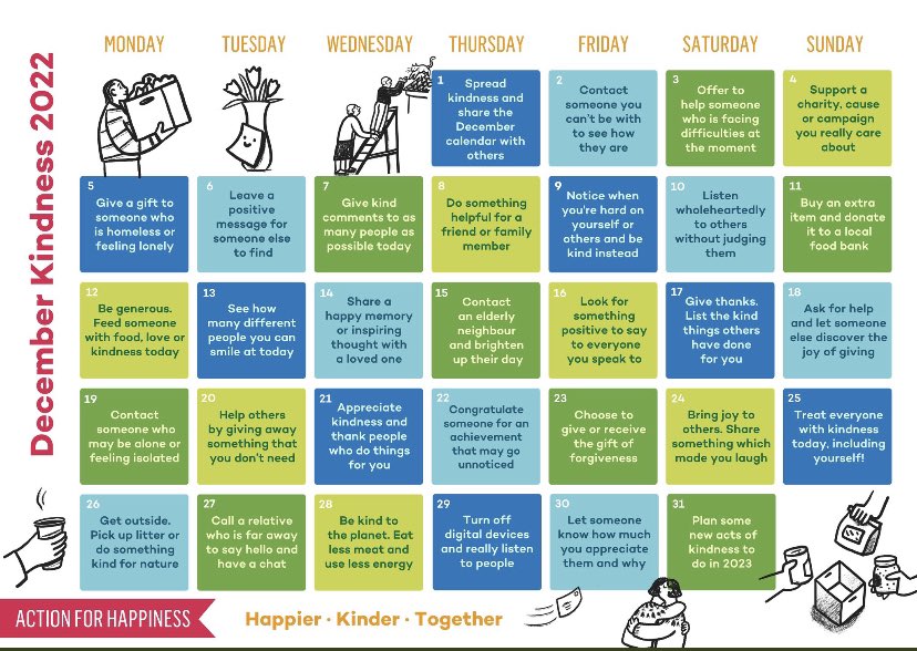 December 1st complete … spread the kindness 💕