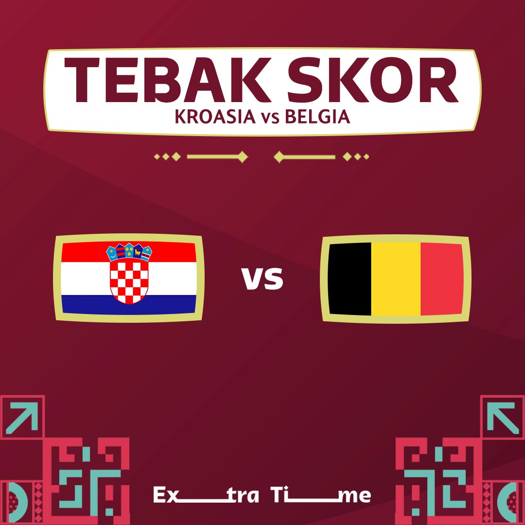 idextratime's tweet image. ⚡Kuis Tebak Skor!
Kroasia vs Belgia
Berhadiah Parfum Onix Call Me Bento untuk 2 orang!

Contoh:
Kroasia 2-2 Belgia #TebakScorebarengOnix

Syarat:
- Follow @onix_indonesia
- RT tweet ini
- Pemenang acak
- Jangan lupa hashtag #TebakScorebarengOnix

Good Luck! 😅