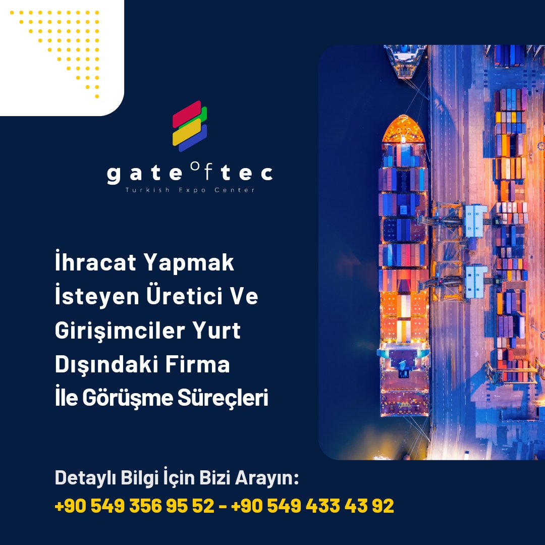 zeynepigeme's tweet photo. Detaylı Bilgi İçin Bizi Arayın : +90 549 356 95 52 - +90 549 433 43 92

#ihracat #mikroihracat #makroihracat #eihracat
#lojistik #üretici #avrupa #export #import #logistics
#business #shipping #cargo #exporter #transport
#exporters #freight #exportimport #turkey #seafreight https://t.co/N2xtR1CsHy