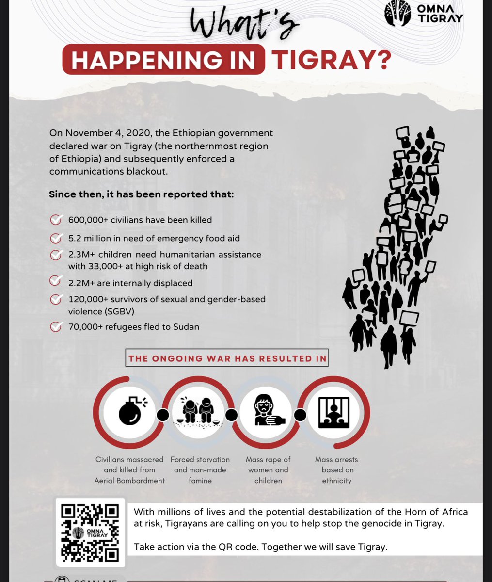 📢 on-going #TigrayGenocide by Roman Debotch is coming to Denver Sunday,November 13!Watchwithus as thefilmgoalis to spreadawareness onthecivil war & humanitarian crisis.Allfundswillbe donated ! tiphub.co/the-fight-for #EndTigraySiege
@UN_HRC @POTUS #Justice4TigraysWomen_Girls @Ki