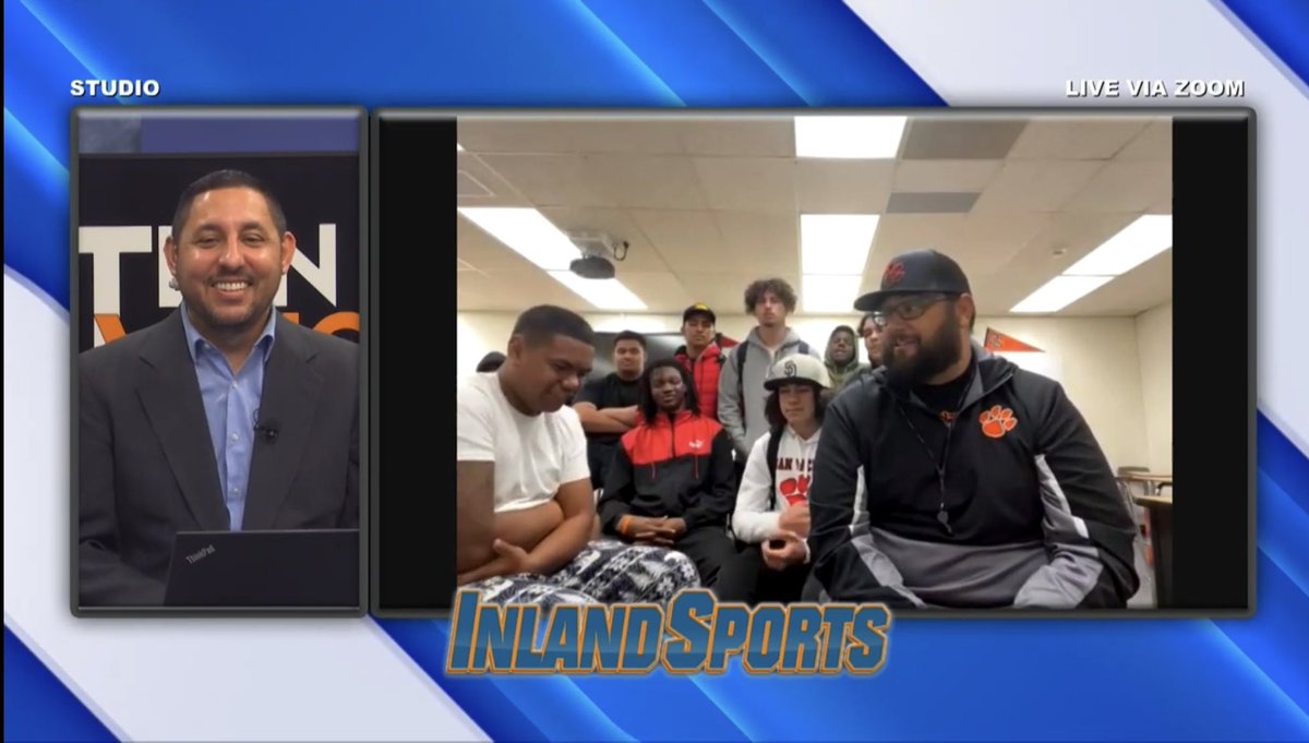Inland_Sports's tweet photo. ๐ Itโs time to #PackTheJac as San Jacinto hosts University City (San Diego) for the CIF Division 3AA SoCal title on Friday!
๐
The Tigers joined us on the @Inland_Sports Show!
๐บ https://t.co/M6Xe2oeTKd
#FearThePaw
@sjhstigerfb
@sjhs_tigers https://t.co/4K6QRPaxk5