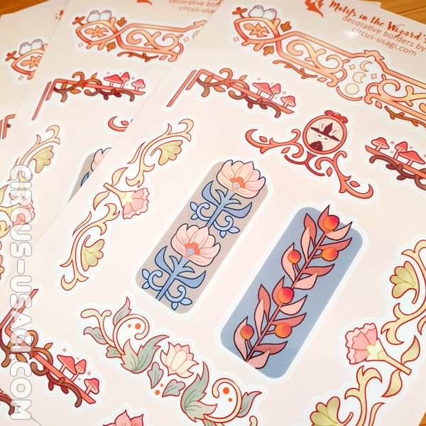 decorative stickers for your druids and other fancy spellcasting types🌹 