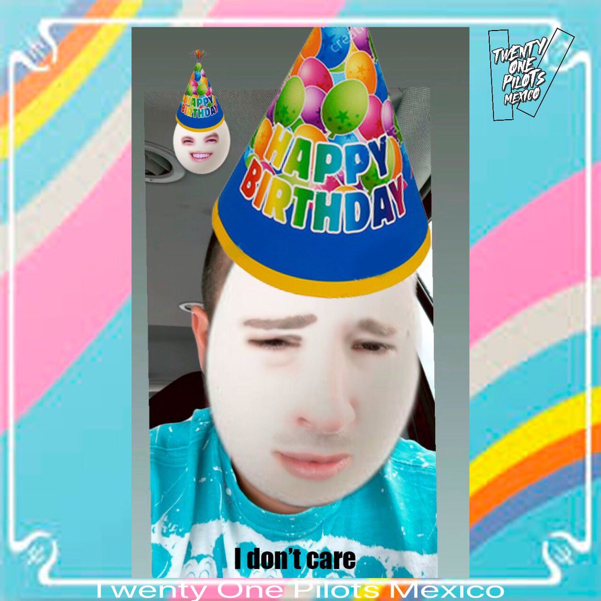 ClubTOPMexico's tweet photo. Happy birthday Ty!
@tylerrjoseph
#HappyBirthdayEggHead #twentyonepilotsmexico #topmx #happybirthdaytylerjoseph #twentyonepilots #tylerjoseph #joshdun #cabezadehuevo #idontcare https://t.co/K5UqG8FGWK