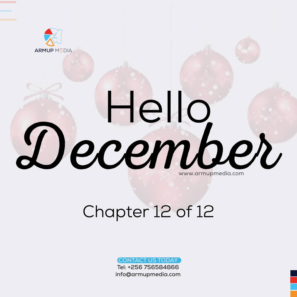 armupmedia's tweet photo. Finally,  the chapter 12 of the 12 is what we are on. We wish you nothing but blessings as we go through the 31 pages. Thank you for being part of our journey so far.
#bookcoverdesign
#graphicdesigner
#happynewmonth
#merrychristmas 
#books
#passionatelycreative 
#armupmedia2022 https://t.co/9DDw7IAoJQ