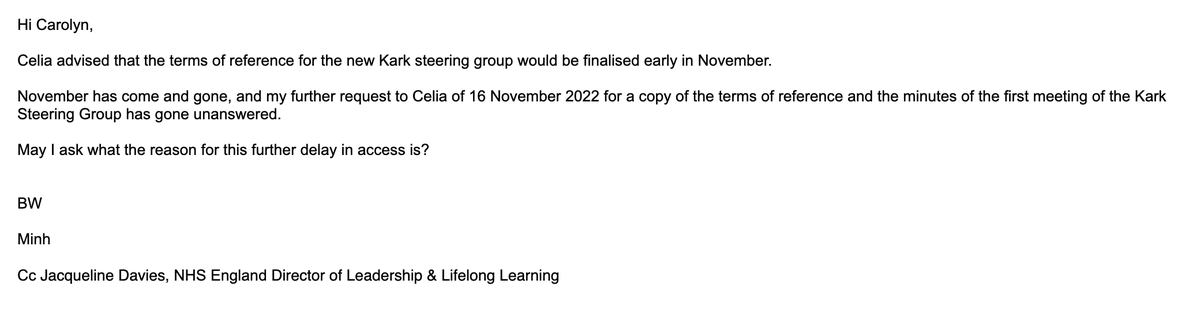 alexander_minh's tweet photo. Ladies and gentlemen, roll up, roll up & place your bets on whether @NHSEngland will ever complete the Kark implementation review or even release a few paltry documents to show they're doing any work
#FPPR #NolanPrinciples https://t.co/owi9fXtksB