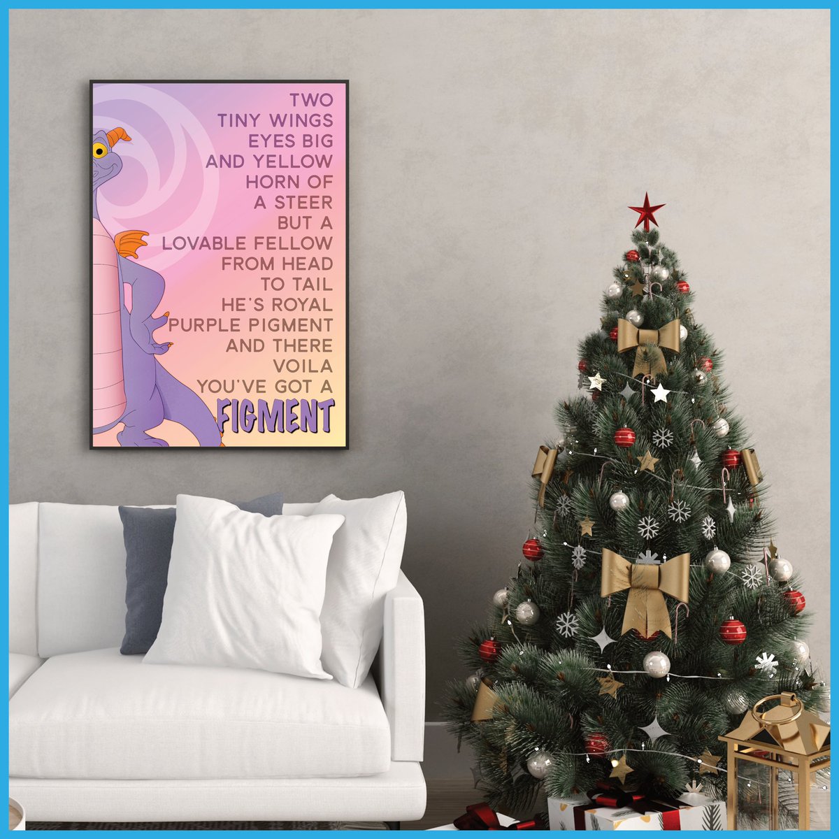 MagicParkMarket's tweet photo. Add a little spark of inspiration to your #homedecor! Perfect for a kid’s room or a playroom! Get yours at the link in bio. #Disney #Distwitter #Figment #Epcot #Printable https://t.co/IJnBpL8wha