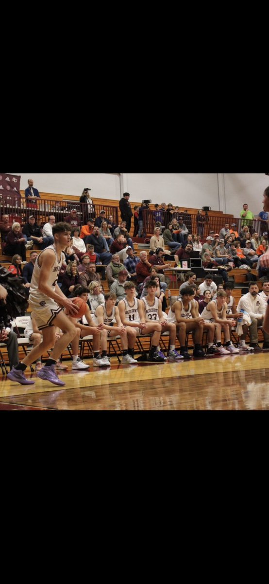 BCHSAthletics2's tweet photo. Tigers lost to Grayson Co. 62-72 last night…pictured are #3 Jackson Lee, #24 Wyatt Burnett (who made the shot) #2 Hunter Barr, & the awesome varsity Cheer squad…#LetsGoBC https://t.co/ApA901I0SS