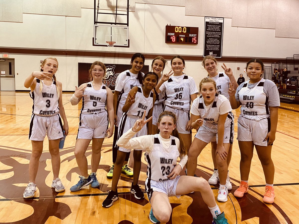Wiley 7th grade fought hard to defeat both of Four Points’ A and B team! Both teams gave all they had.