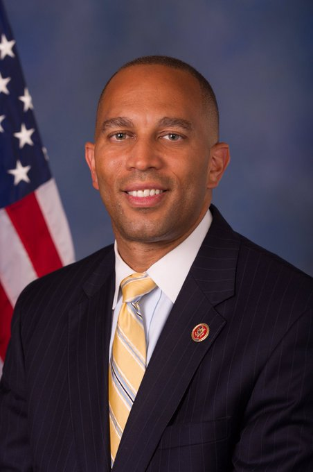 Joanhussey1's tweet photo. The evolution of new leadership. 
Speaker Jeffries' house account @RepJeffries and political  @hakeemjeffries #NY08

Congratulations to @RepKClark #MA05 House Whip  &amp; @RepPeteAguilar #CA31 Dem Caucus Chair for making history.

Give them a follow. They deserve it. 
#DemVoice1 https://t.co/EwyWPc0a2n