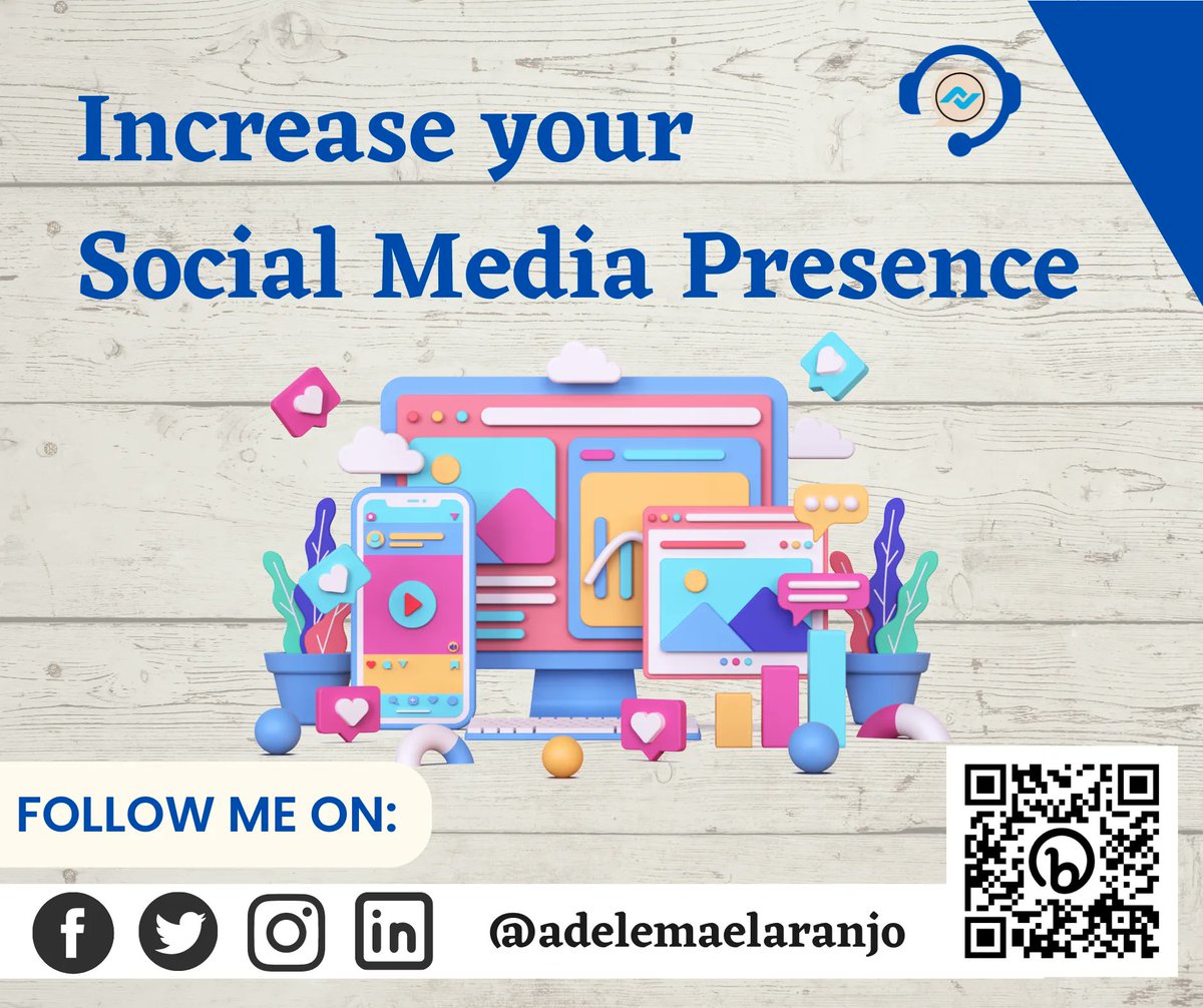 just_adeleL's tweet photo. "Social media is an excellent tool 🧰 for interacting 🤝 with customers and introducing them to new products and services.

#Socialmediamarketing
#marketing
#digitalmarketing
#socialmediamanager
#Socialmedia
#VAOntheGo 
#onlineopportunities 
#AdthousiasteGVA 
#AMLGVA https://t.co/CWvEjPn1o8