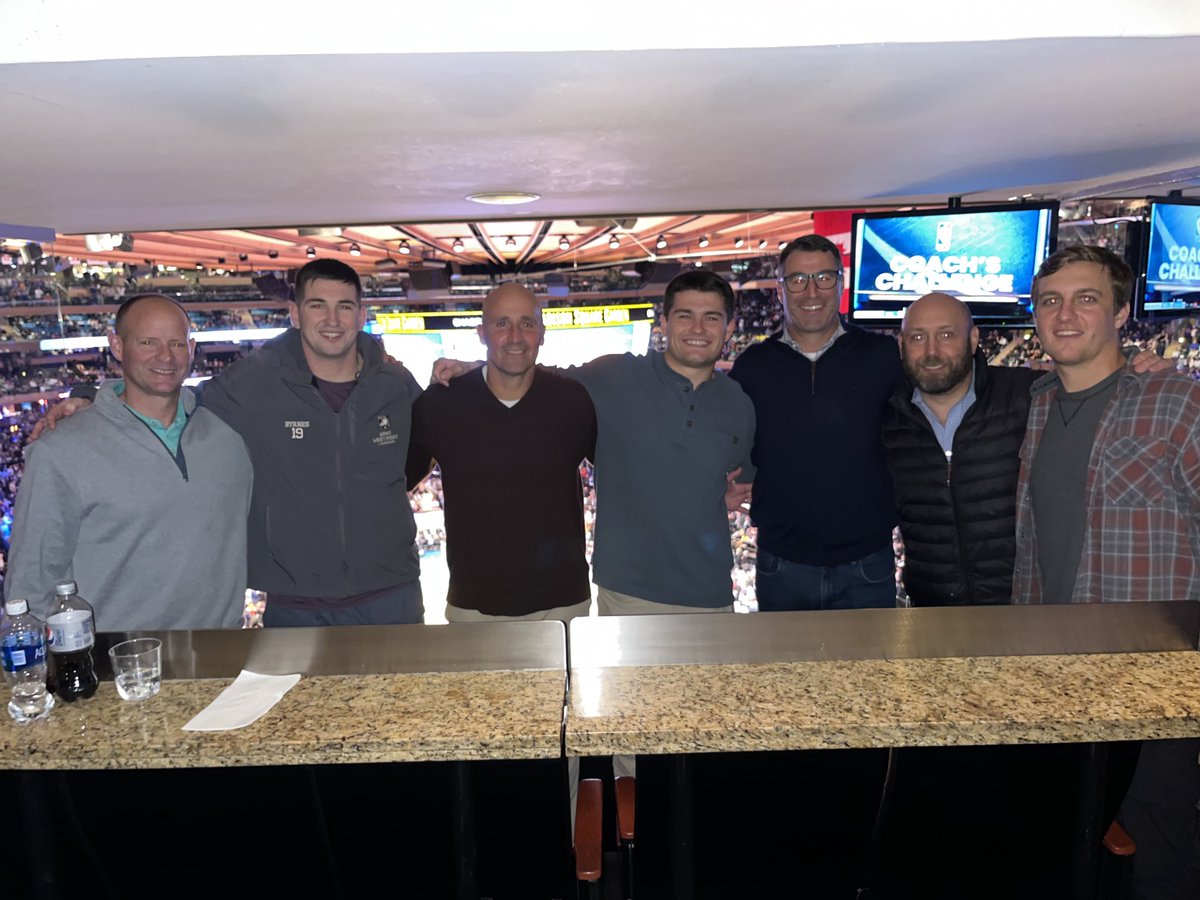 Great night with our alums at the Knicks game. The Army Lacrosse Family ties are strong!! FamilyToughnessTradition