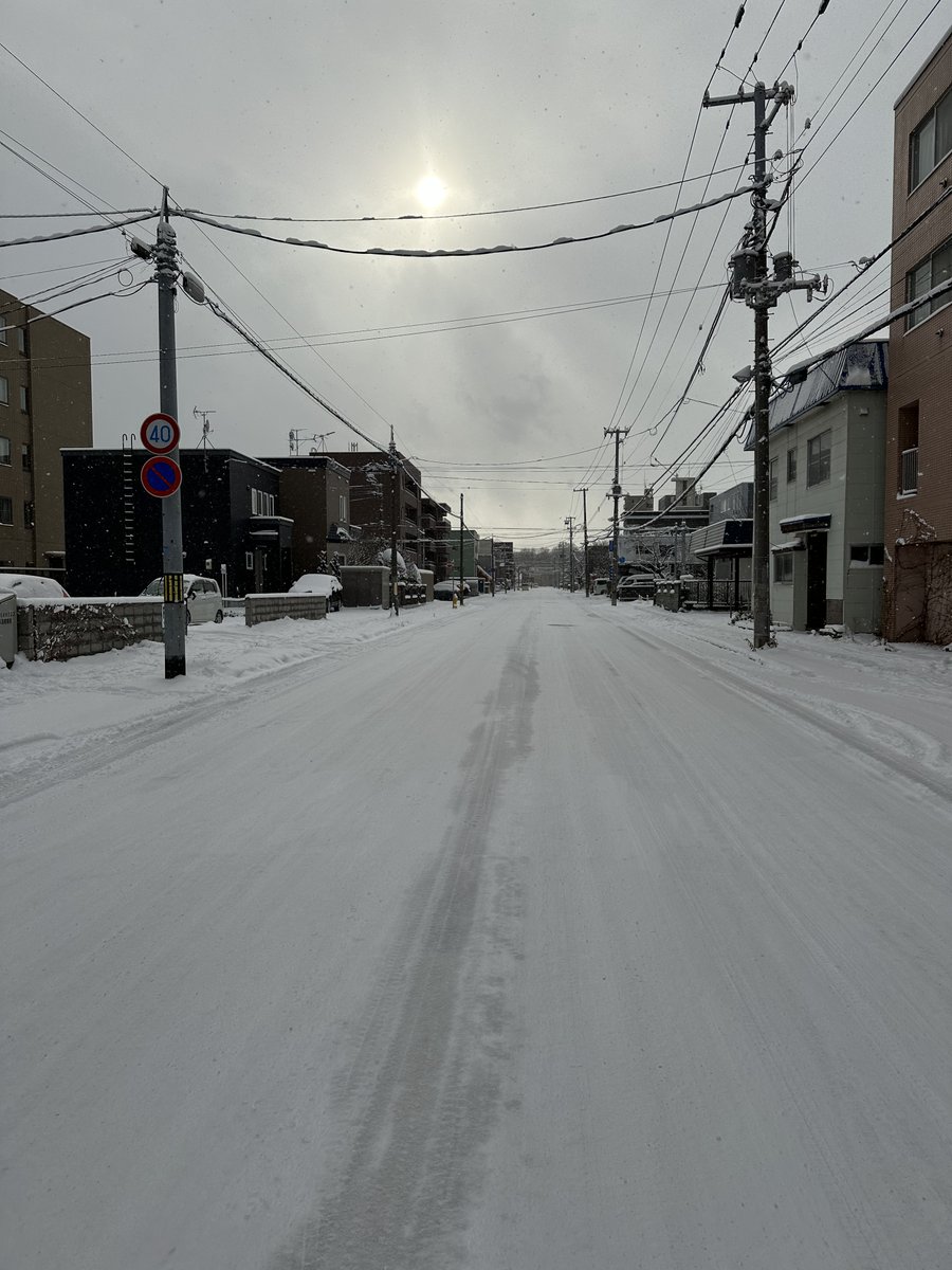 1st full snow day this year in Sapporo. More to come on this weekend😅