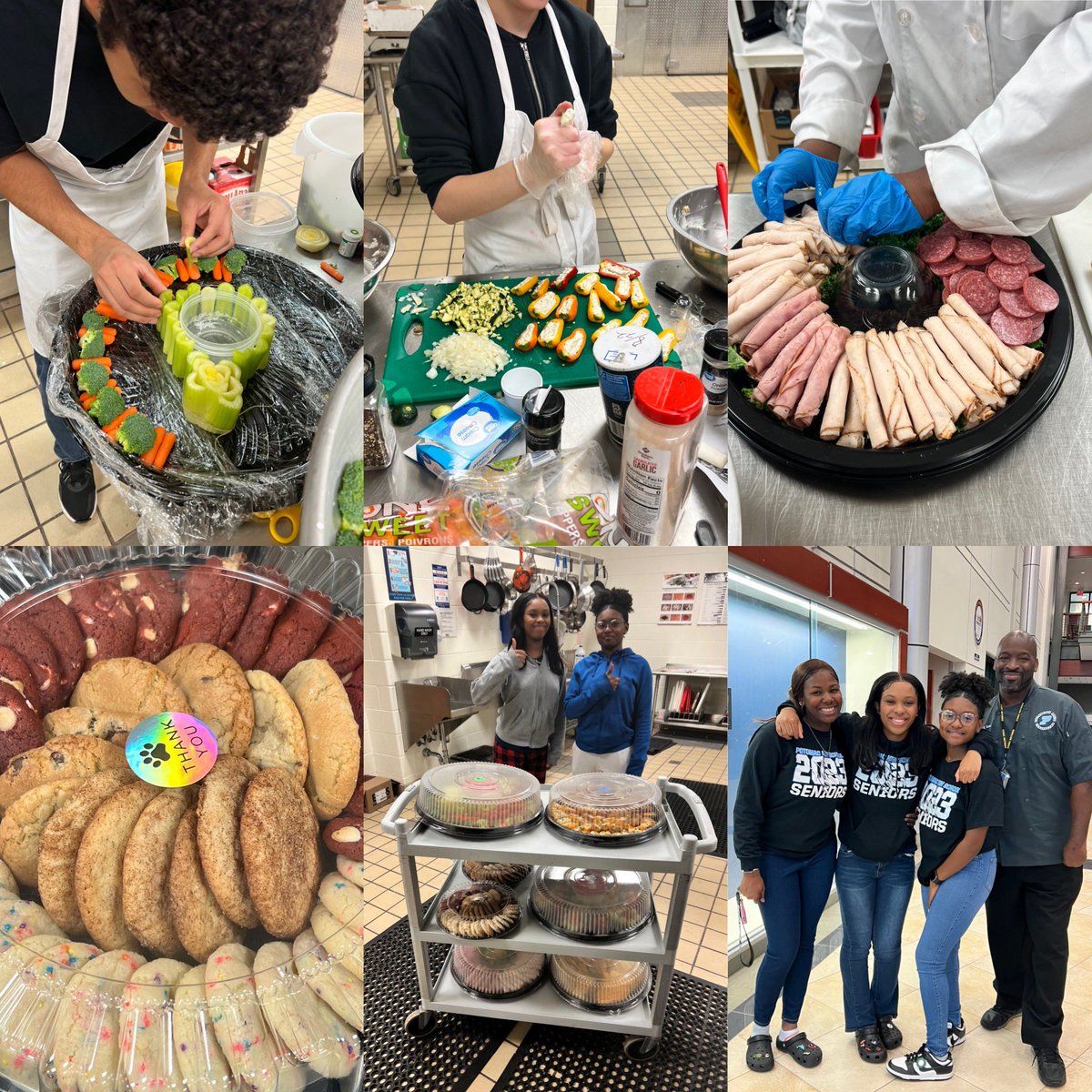 Senior <a href="/VAProStart/">Virginia ProStart</a> students preparing and catering for our most wonderful Prince William County Staff @PwcsSpecialty #veryproudteacher