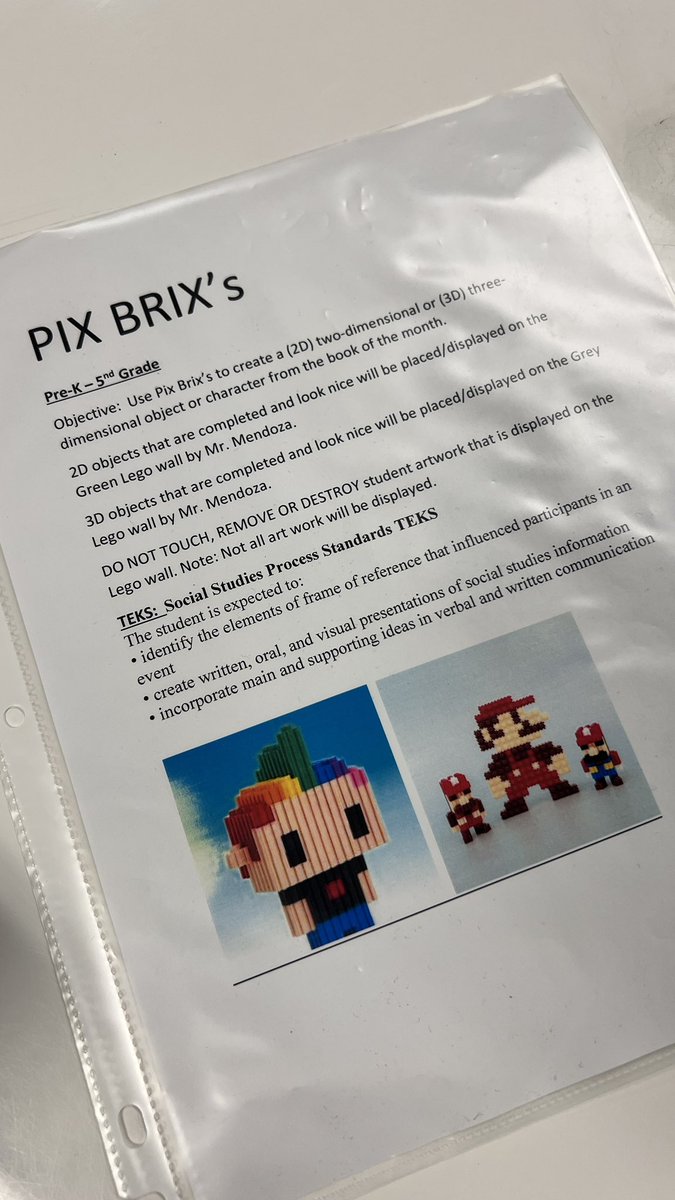 MTrujillo_DHE's tweet photo. @DHE_Bobcats Bobcats create Pix Brix art! Check out our 2D Wall and 3D Wall!!! #makerspace #bestlibrary @dhe_library https://t.co/Lo2yaXbVZQ