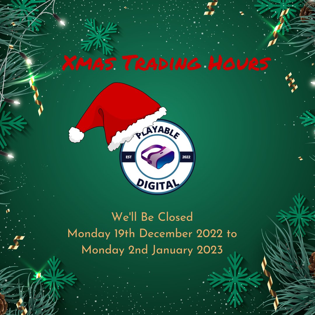 beplayableoz's tweet photo. It is that time of the year again 🎅🎄

Last day of trading for 2022 will be Friday the 16th of December 2022. We will be reopening on Tuesday the 3rd of January 2023.

From our family to yours, Seasons Greetings. Merry Christmas and a Safe and Prosperous New Year. https://t.co/DCfyjfHsPo