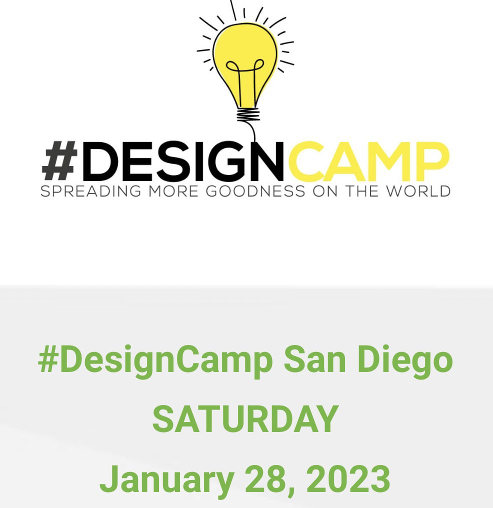 drchagala's tweet photo. #DesignCamp is coming San Diego!!!The wild day of learning with & among other educators in the region!!! All about #DeeperLearning, LOVE, and equity in pedagogy & leadership! Spaces limited but price is right! Learn more & register at https://t.co/P89jZdzGM0
#CAEdChat #dtk12chat https://t.co/VxuVo2YQAn