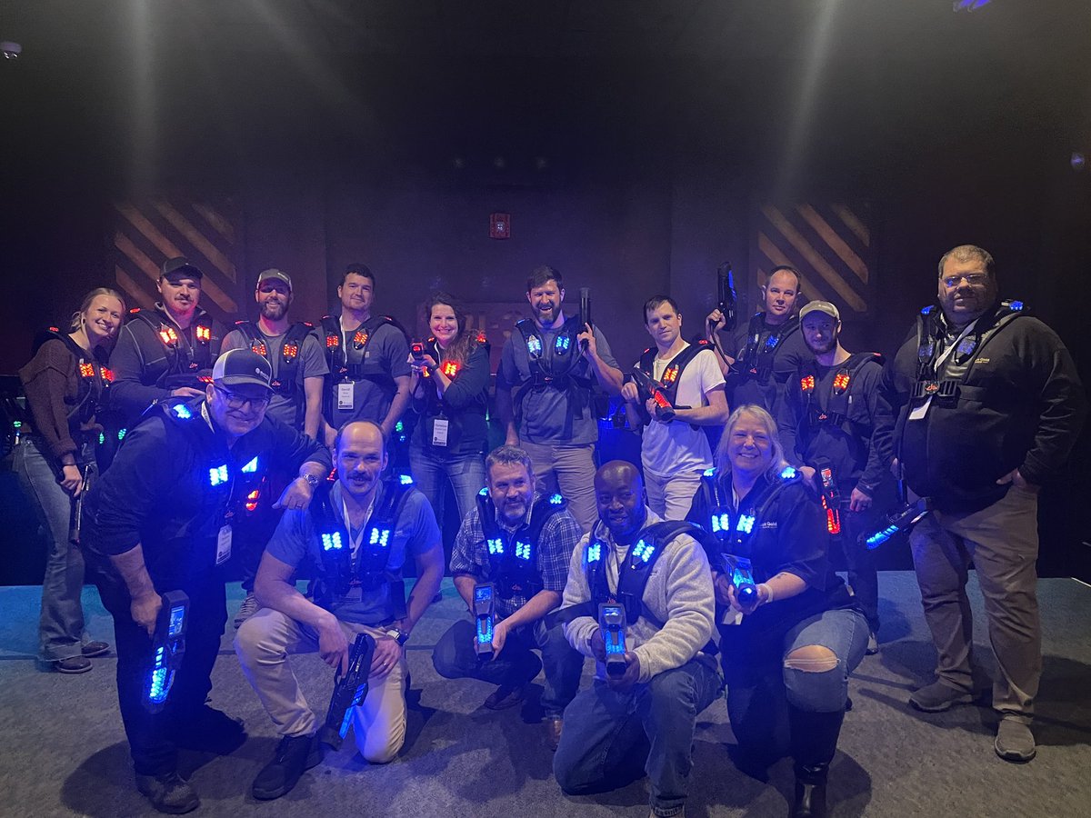 SafetyNerd83's tweet photo. Laser tag was an absolute blast! #bgconnect22 https://t.co/8Dx5PSrD0z