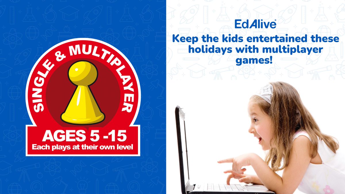 EdAlive's tweet photo. Having a hard time keeping your kids busy these holidays? Visit EdAlive for single &amp; multiplayer educational games. Bring home a great fun learning experience to your kids.

Learn more: https://t.co/yGy7EwwRDJ https://t.co/eo1lSGudbO