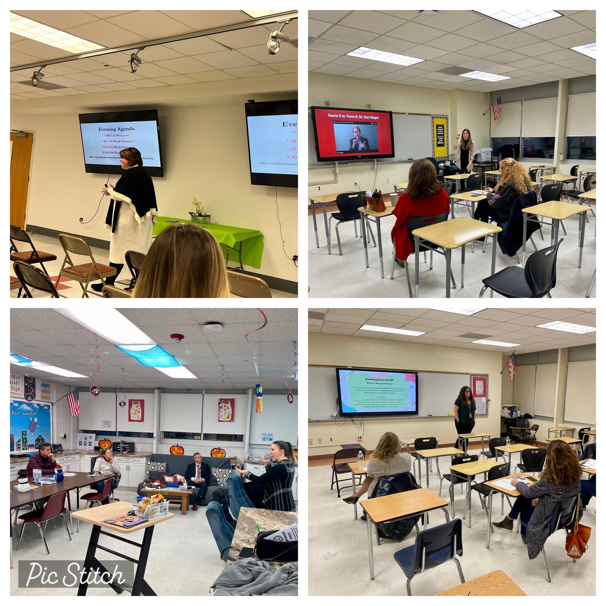 LynnMazzaPPS's tweet photo. The SEPC Fall Event tonight did not disappoint!  There were informative presentations and delicious coffee from ⁦@EWLifeSkills⁩.  All who attended left learning new ways to increase student productivity and performance.  Thanks to all who contributed ⁦#ewlearns https://t.co/VKGhAJmVke