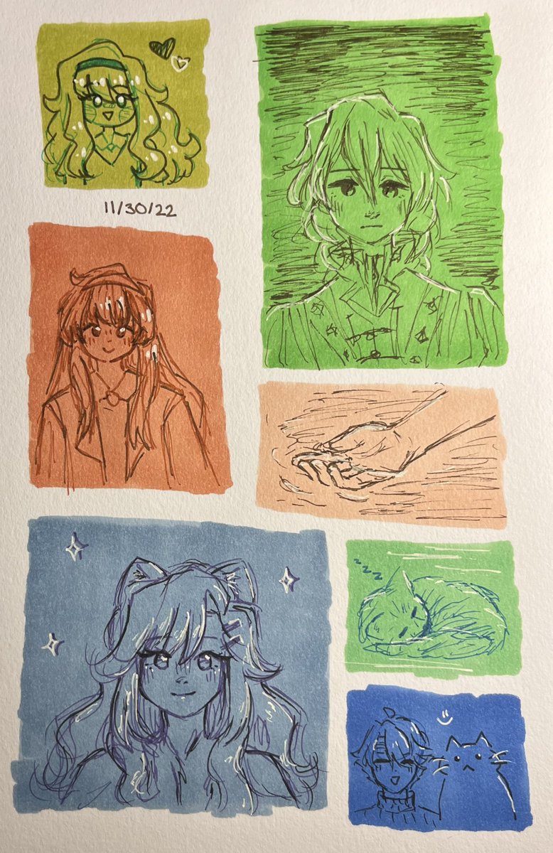 minnowbunny's tweet photo. Today’s sketchbook page https://t.co/7TxZNpYBsJ