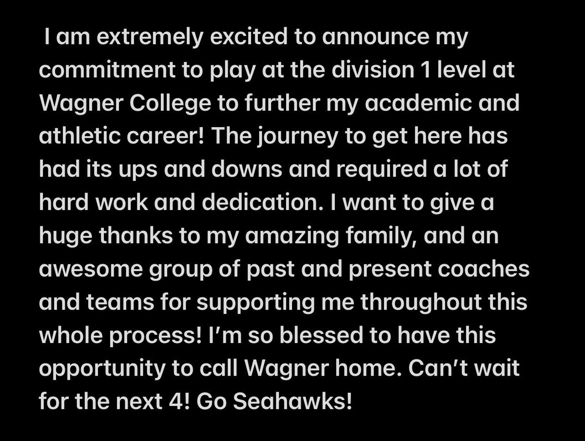 Dreams are coming true! So pumped to become a Seahawk! <a href="/WagnerSoftball/">Wagner Softball</a> <a href="/TeamPA05/">Team Pennsylvania '05 🥎</a>