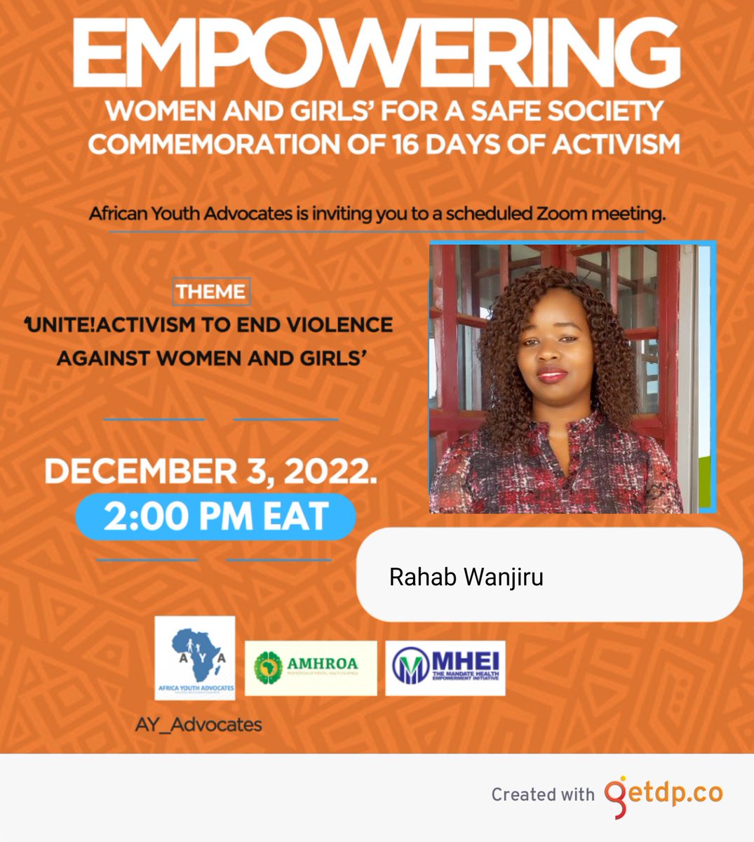 Rehabshish's tweet photo. Women have the right to be free from violence, harassment and discrimination and removing the barriers of an unsafe environment can help women fulfil their potential as individuals and to the community @AY_Advocates @UNICEF_AUOffice @eddie_addai @mhei @AmhroA https://t.co/zqr2pWFtJf