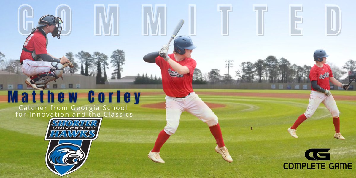 Congratulations to Matthew Corley on committing to Shorter University! Matthew is a catcher from GSIC. Best of luck young man. <a href="/scottco93087089/">Matthew Corley</a>