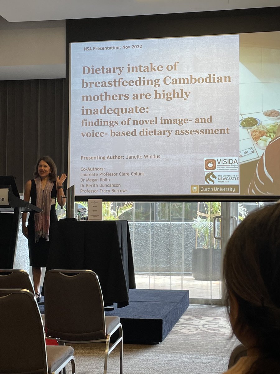 Congratulations Janelle Windus presents PhD #dietassessment research in Cambodia ⁦<a href="/VISIDAproject/">VISIDA</a>⁩ ⁦<a href="/nutsocaus/">NSA</a>⁩ <a href="/UONnutrition/">UON Nutrition</a>⁩ @megan_rollo <a href="/Kerith_D/">Kerith Duncanson</a> ⁦<a href="/ProfTBurrows/">Tracy Burrows</a>⁩ #NSA2022