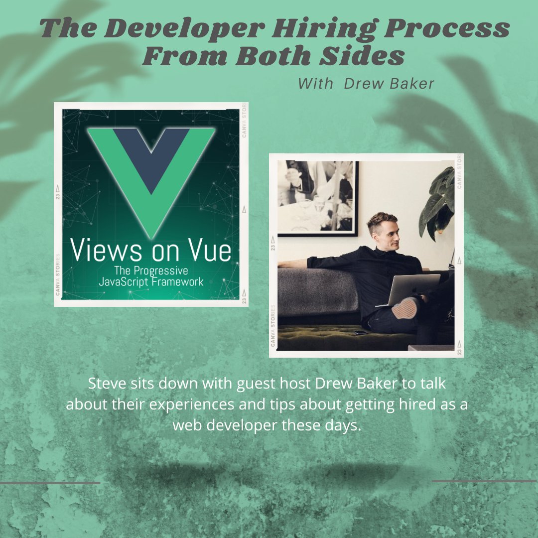 Check out this week's episode of #ViewsonVue with <a href="/drewrbaker_/">Drew Baker</a>

#Vue: The Developer Hiring Process From Both Sides

rfr.bz/t5d0grs  rfr.bz/t3y04h9