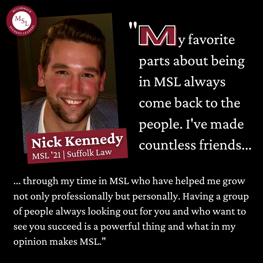 McCormack Student Leaders Club tweet media