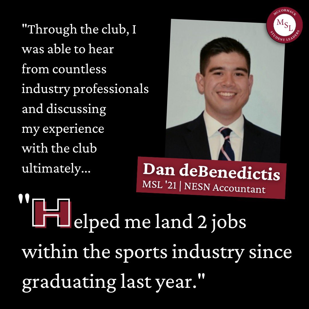 McCormack Student Leaders Club tweet media